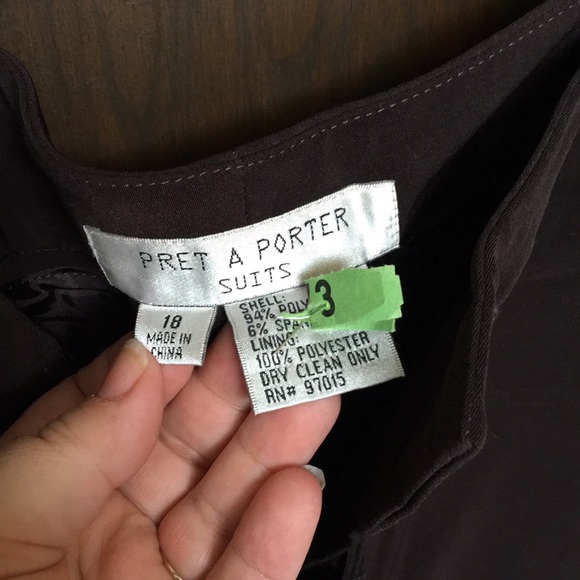 Pret a porter brown pants sz 18 - Picture 3 of 6